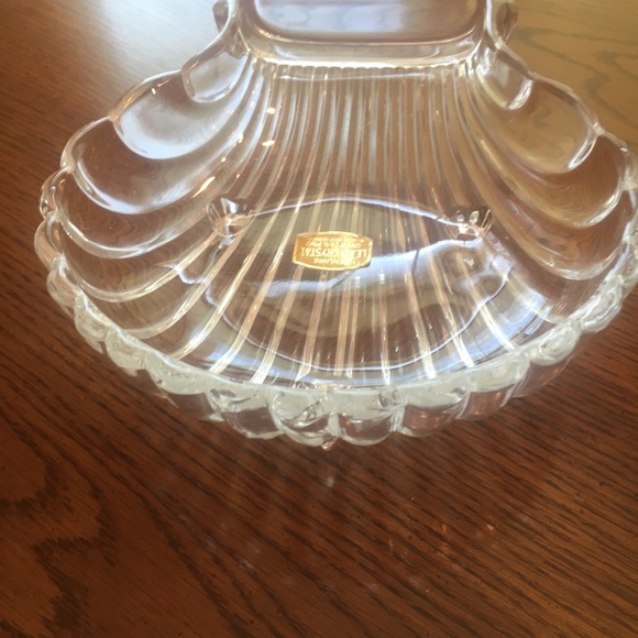 RARE! Handcut 24% Pbo Lead Crystal Candy Dish - Picture 3 of 6